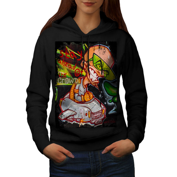 Funny Car Driver Womens Hoodie