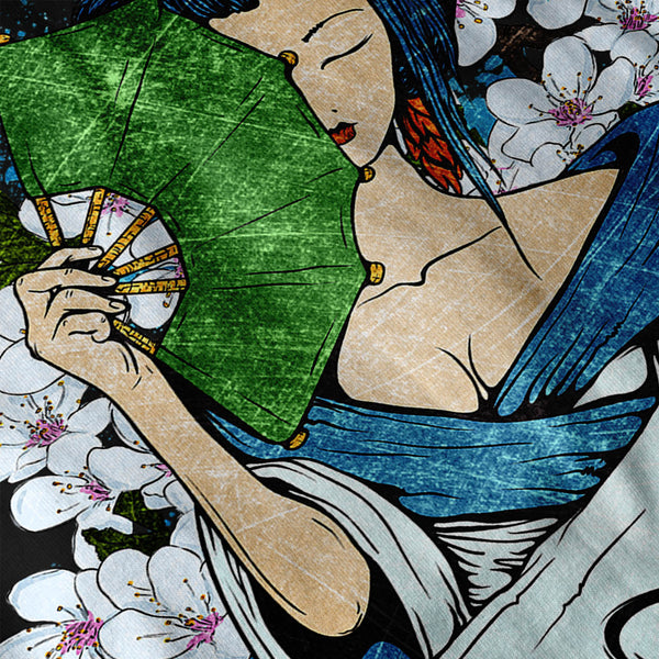 Japanese Geisha Mens Hoodie