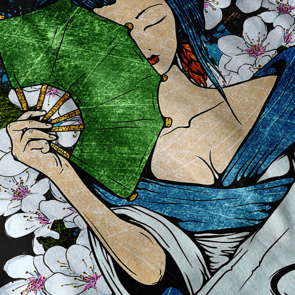 Japanese Geisha Womens Long Sleeve T-Shirt