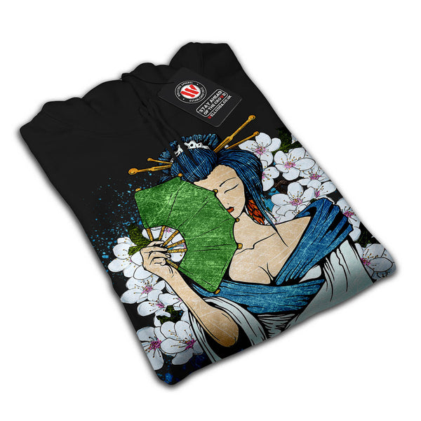 Japanese Geisha Mens Hoodie