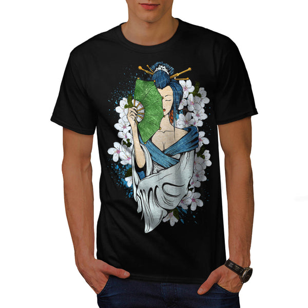 Japanese Geisha Mens T-Shirt