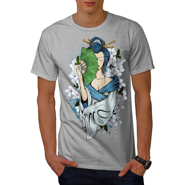 Japanese Geisha Mens T-Shirt