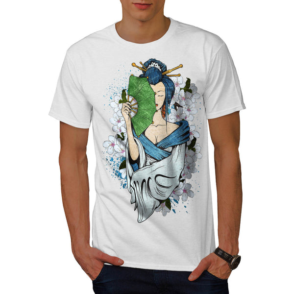 Japanese Geisha Mens T-Shirt