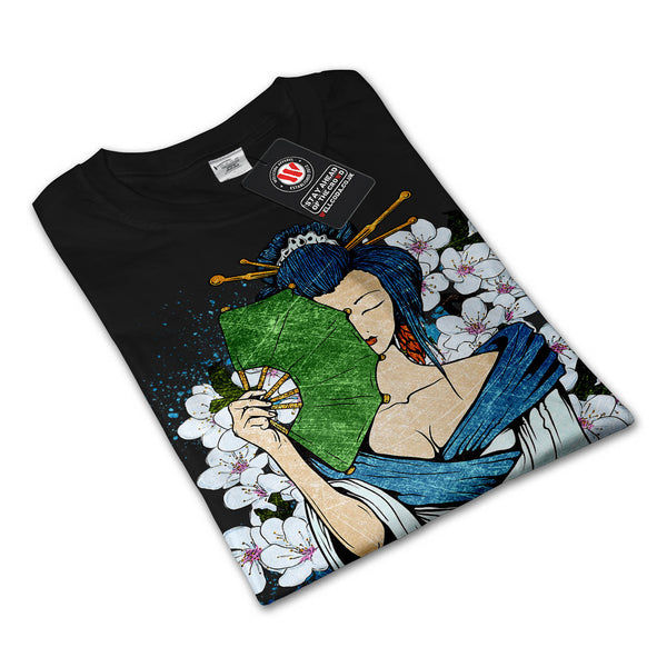Japanese Geisha Mens Long Sleeve T-Shirt