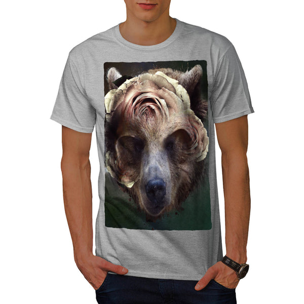 Bear Blossom Head Mens T-Shirt