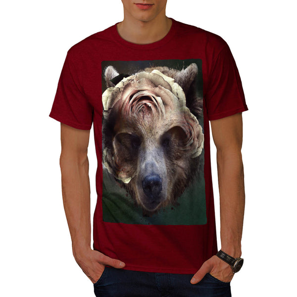 Bear Blossom Head Mens T-Shirt