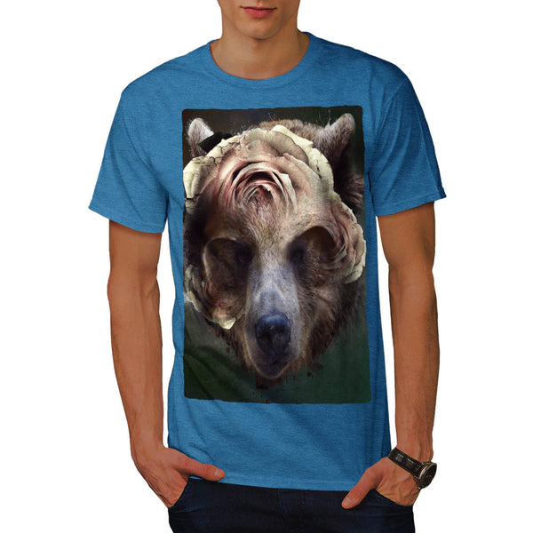 Bear Blossom Head Mens T-Shirt