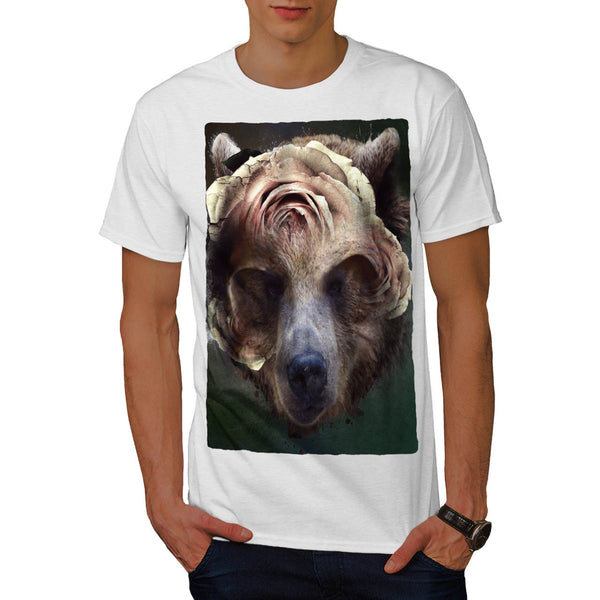 Bear Blossom Head Mens T-Shirt