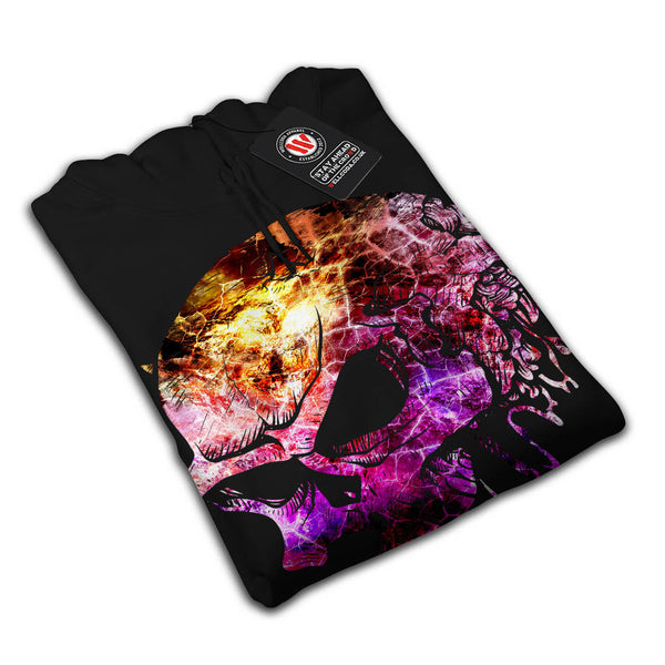 Skull Head Sugar Art Womens Hoodie
