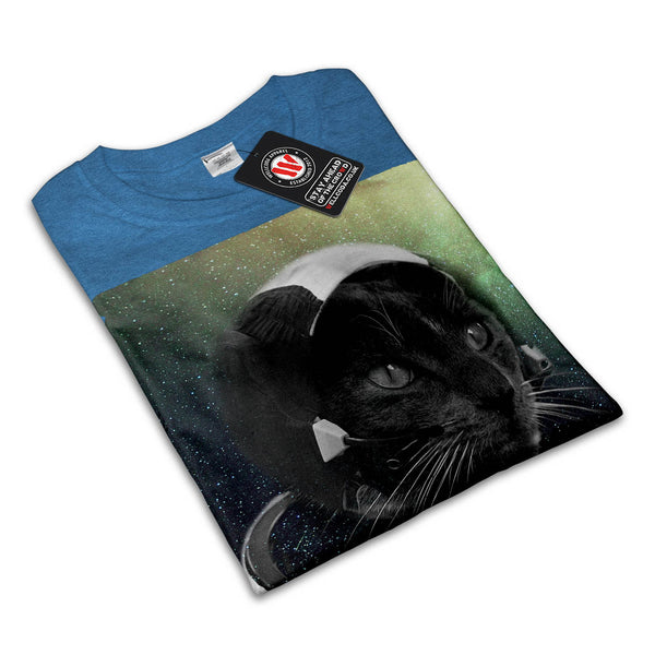 Galaxy Cat Pilot Mens T-Shirt