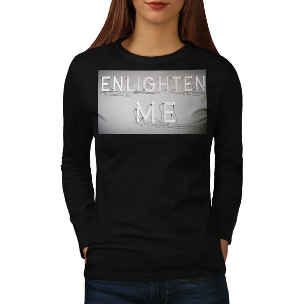 Enlighten Me Electric Womens Long Sleeve T-Shirt