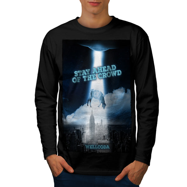Stay Ahead In Space Mens Long Sleeve T-Shirt