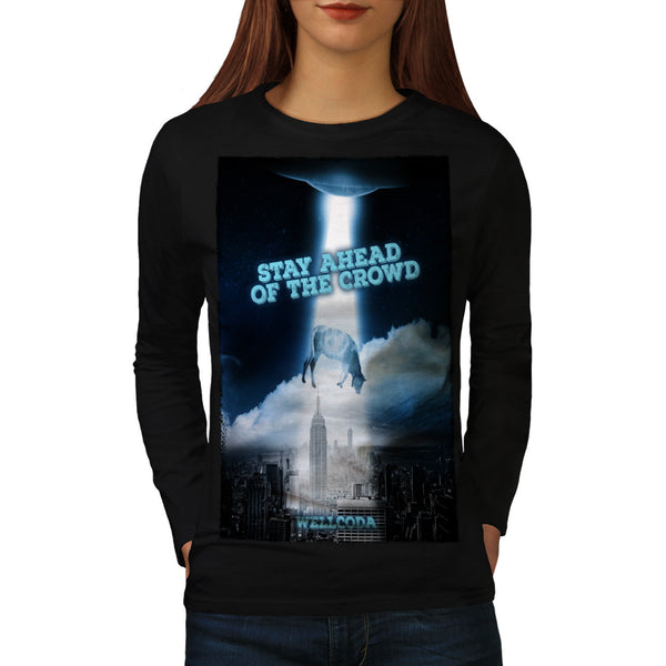 Stay Ahead In Space Womens Long Sleeve T-Shirt
