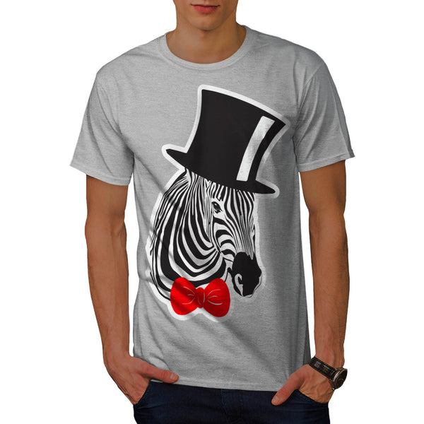 Fancy Zebra Hipster Mens T-Shirt