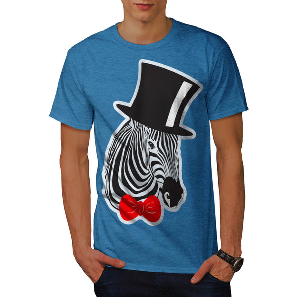 Fancy Zebra Hipster Mens T-Shirt