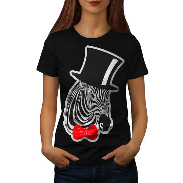 Fancy Zebra Hipster Womens T-Shirt
