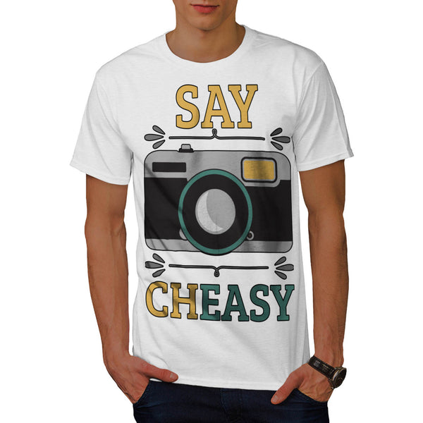 Say Cheasy Camera Mens T-Shirt