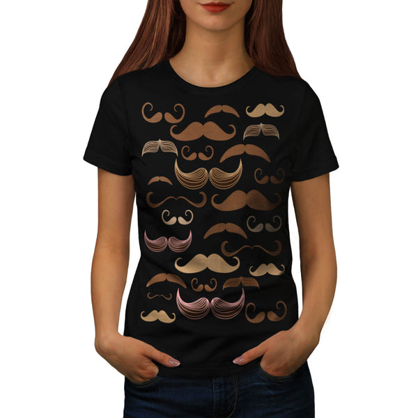 Mustache Madness Womens T-Shirt