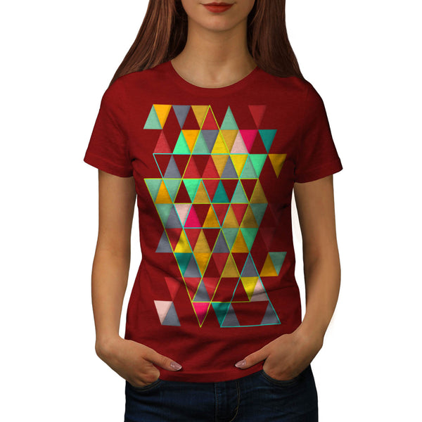 Triangle Prism Paint Womens T-Shirt