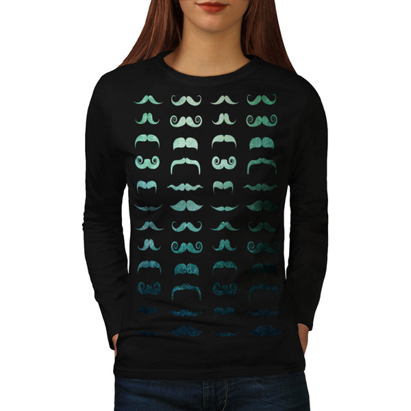 Moustache Collective Womens Long Sleeve T-Shirt