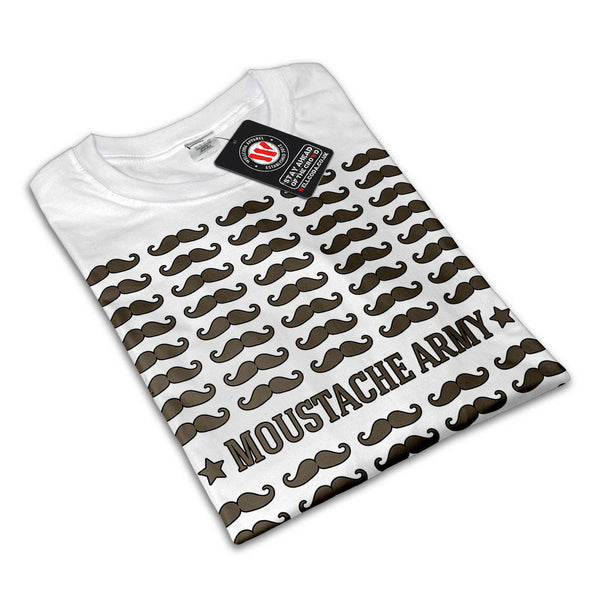 Moustache Army Style Mens T-Shirt