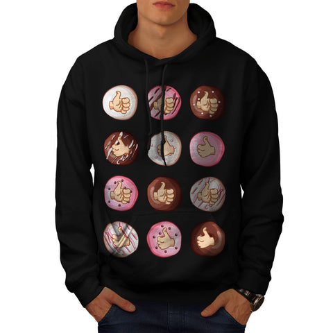 Multiple Thumb Mode Mens Hoodie