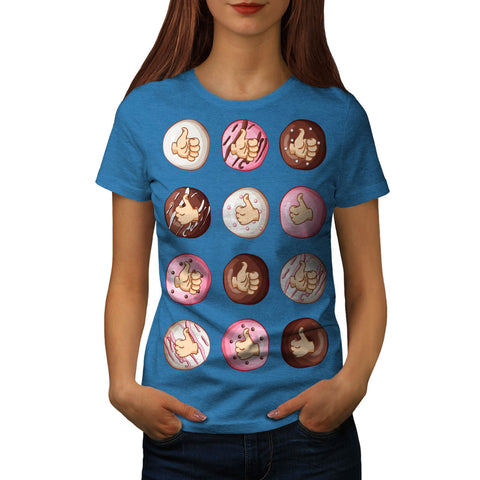 Multiple Thumb Mode Womens T-Shirt