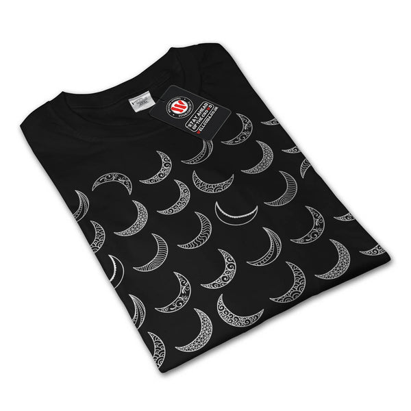 Multiple Moon Space Womens Long Sleeve T-Shirt