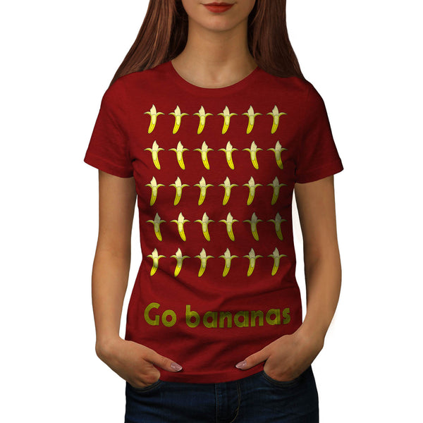 Go Banana Nuts Fun Womens T-Shirt