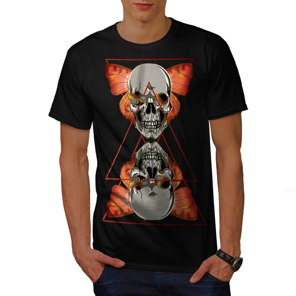 Skull Horror Eyes Mens T-Shirt