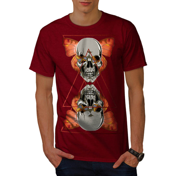 Skull Horror Eyes Mens T-Shirt