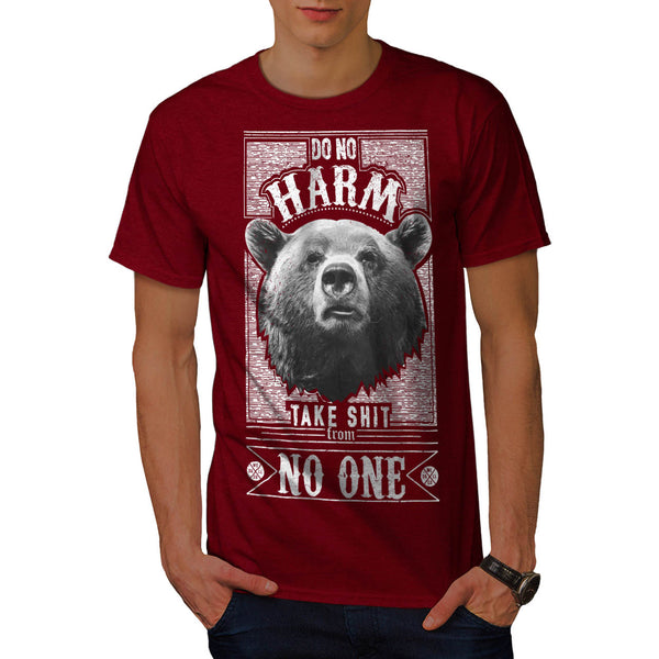 No Harm Grizzly Bear Mens T-Shirt