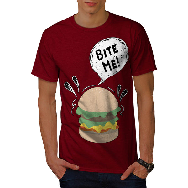 Bite Me Hungry Fun Mens T-Shirt