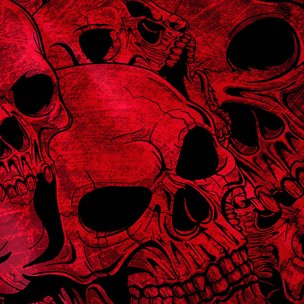 Skull Blood Cult Art Womens Hoodie