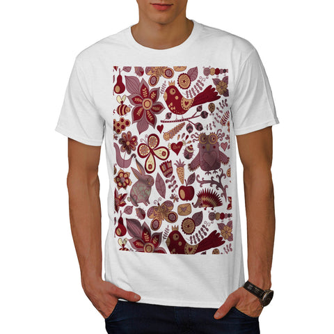 Happy Wild Nature Mens T-Shirt