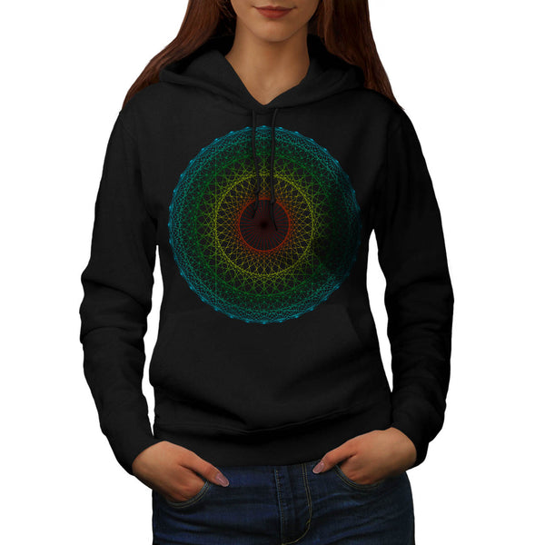 Ornamental Circle Womens Hoodie