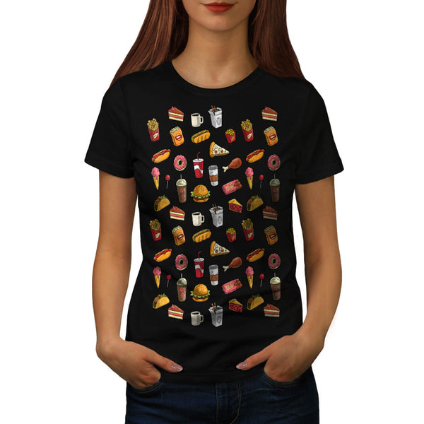 Snack Collection Art Womens T-Shirt