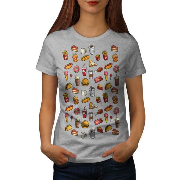 Snack Collection Art Womens T-Shirt
