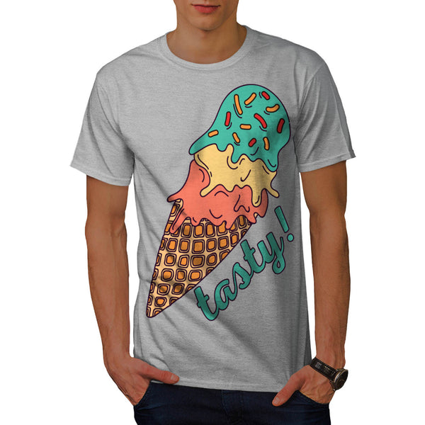 Tasty Ice Cream Fun Mens T-Shirt