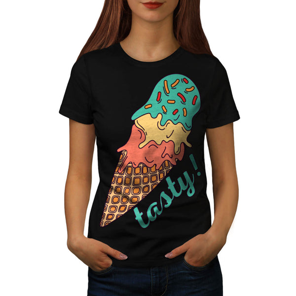 Tasty Ice Cream Fun Womens T-Shirt