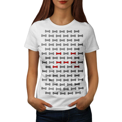 Multiple Dog Bone Womens T-Shirt