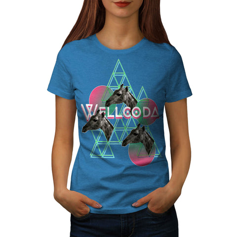 Giraffe Africa Animal Womens T-Shirt