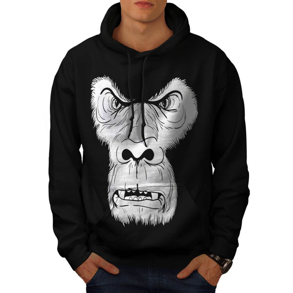 Angry Monkey Face Mens Hoodie