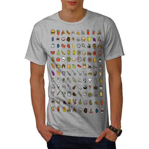 Multiple Food Fun Mens T-Shirt