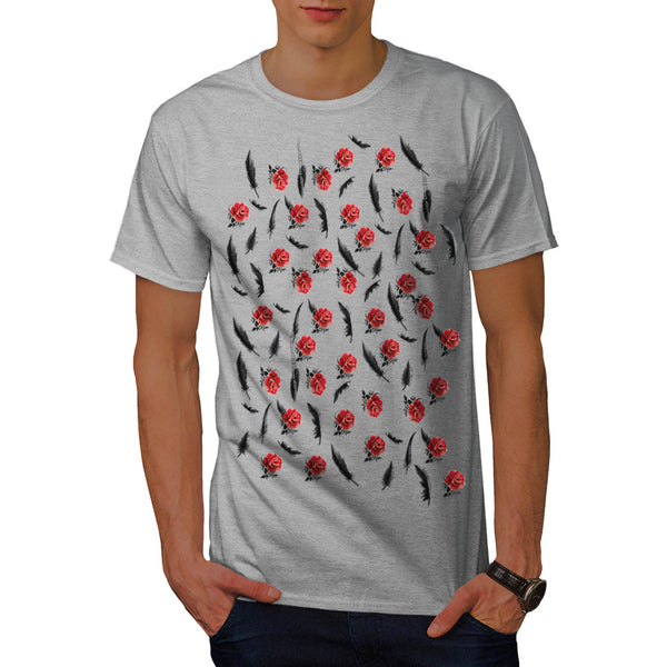 Multiple Rose Art Mens T-Shirt