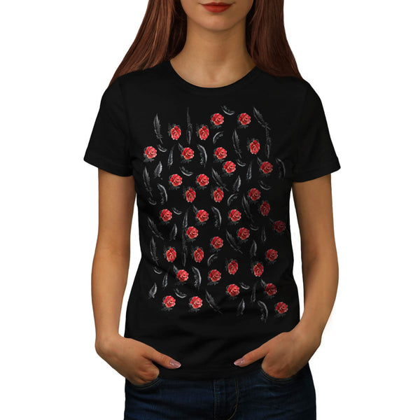 Multiple Rose Art Womens T-Shirt
