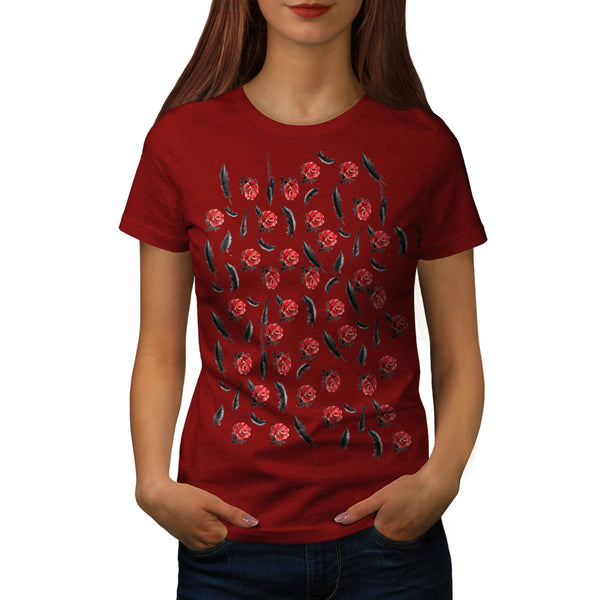 Multiple Rose Art Womens T-Shirt