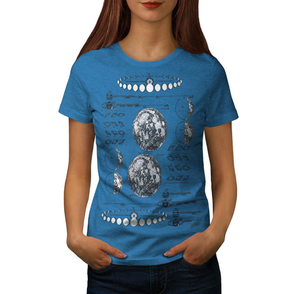Stages of The Moon Womens T-Shirt