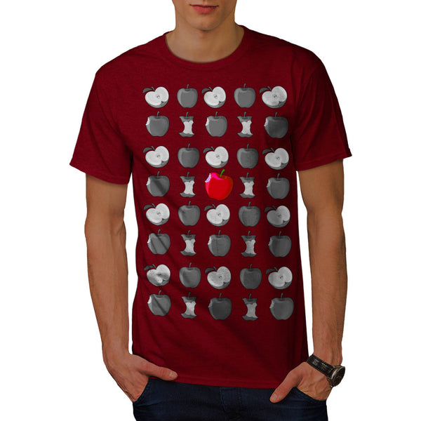 Apple Multiple Bite Mens T-Shirt