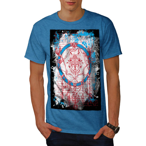 Wolf Dreamcatcher Mens T-Shirt